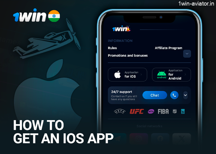 Play Aviator through 1Win's iOS app