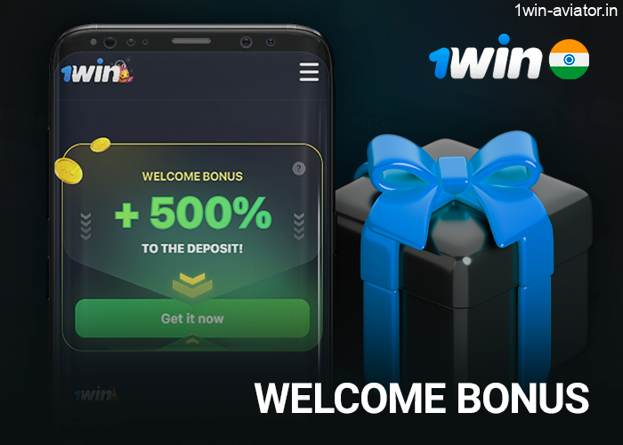 Get a welcome bonus in the 1Win app - up to 500%
